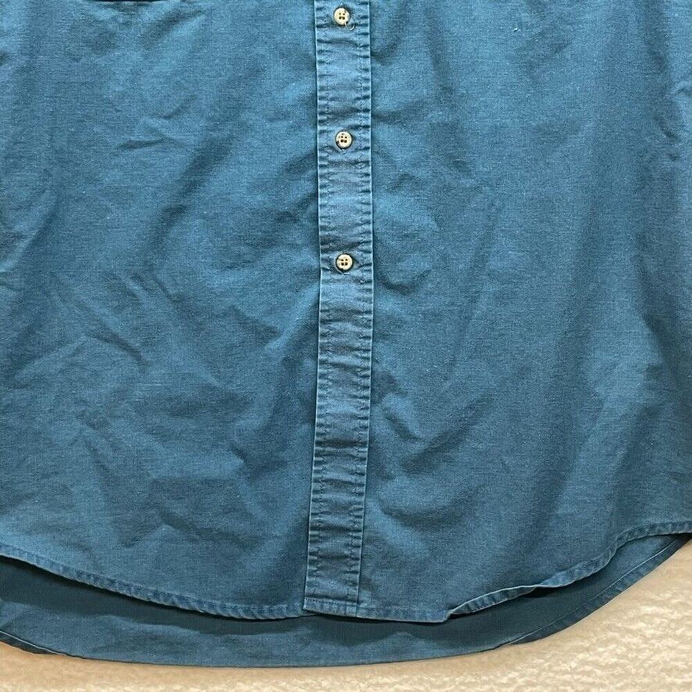 Woolrich Shirt Mens Extra Large Blue Vintage Classiccore Basic Normcore Dadcore - Picture 3 of 10
